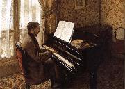 Gustave Caillebotte, The young man plays the piano